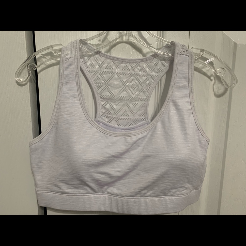 Never worn- tag removed only. White Zyia Bomber Bra